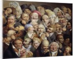Reunion of 35 facial expressions by Louis Leopold Boilly