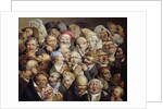 Reunion of 35 facial expressions by Louis Leopold Boilly