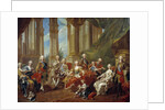 The king Philip V of Spain and his family by Louis Michel van Loo