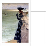 Bath time at the seaside by Ernest Ange Duez