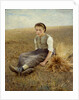 The little gleaner by Hugo Salmson