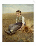 The little gleaner by Hugo Salmson