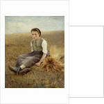 The little gleaner by Hugo Salmson