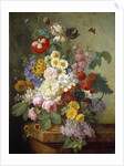 Flowers in a rock by Elise Bruyere
