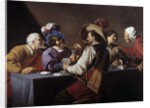 The cards players by Theodore Rombouts