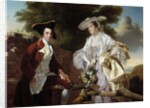 Portrait of Peter Perez Burdett and his wife Hannah by Joseph Wright of Derby