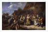 A village banquet by Gillis Van Tilborgh
