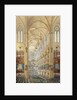 Interior of the Notre Dame Cathedral in Paris during the coronation of Napoleon I by Anonymous