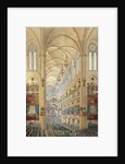 Interior of the Notre Dame Cathedral in Paris during the coronation of Napoleon I by Anonymous