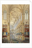 Interior of the Notre Dame Cathedral in Paris during the coronation of Napoleon I by Anonymous