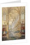 Interior of the Notre Dame Cathedral in Paris during the coronation of Napoleon I by Anonymous