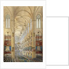 Interior of the Notre Dame Cathedral in Paris during the coronation of Napoleon I by Anonymous