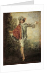 The Indifferent man by Jean Antoine Watteau