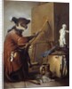 The Monkey Painter by Jean Baptiste Simeon Chardin