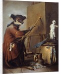 The Monkey Painter by Jean Baptiste Simeon Chardin