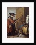 The Monkey Painter by Jean Baptiste Simeon Chardin