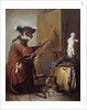 The Monkey Painter by Jean Baptiste Simeon Chardin
