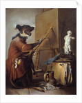 The Monkey Painter by Jean Baptiste Simeon Chardin