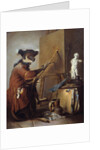 The Monkey Painter by Jean Baptiste Simeon Chardin