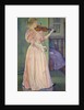 Portrait of Irma Sethe playing violin by Theo van Rysselberghe