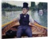 Rower in a Top Hat by Gustave Caillebotte