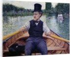 Rower in a Top Hat by Gustave Caillebotte