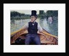 Rower in a Top Hat by Gustave Caillebotte
