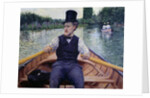 Rower in a Top Hat by Gustave Caillebotte
