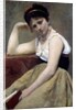Interrupted reading by Jean Baptiste Camille Corot
