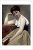 Interrupted reading by Jean Baptiste Camille Corot