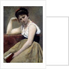 Interrupted reading by Jean Baptiste Camille Corot