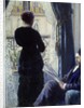 Interior called Woman at the window by Gustave Caillebotte