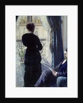 Interior called Woman at the window by Gustave Caillebotte