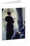 Interior called Woman at the window by Gustave Caillebotte