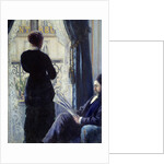 Interior called Woman at the window by Gustave Caillebotte