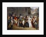 Napoleon I receiving the Queen Louise of Prussia in Tilsit by Jean Charles Tardieu