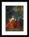 Portrait of Madame Henriette de France playing a bass viol by Jean Marc Nattier