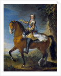 Portrait of Louis XV at the age of thirteen by Jean Baptiste van Loo and Charles Parrocel