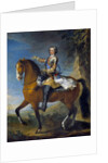 Portrait of Louis XV at the age of thirteen by Jean Baptiste van Loo and Charles Parrocel