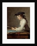 The Young Draughtsman by Jean Baptiste Simeon Chardin