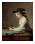 The Young Draughtsman by Jean Baptiste Simeon Chardin