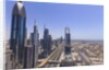 Dubai cityscape on Sheikh Zayed Road by Anonymous