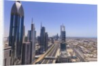 Dubai cityscape on Sheikh Zayed Road by Anonymous