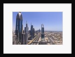 Dubai cityscape on Sheikh Zayed Road by Anonymous