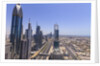 Dubai cityscape on Sheikh Zayed Road by Anonymous