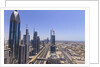 Dubai cityscape on Sheikh Zayed Road by Anonymous