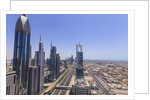 Dubai cityscape on Sheikh Zayed Road by Anonymous