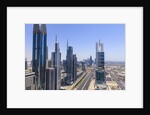 Dubai cityscape on Sheikh Zayed Road by Anonymous