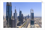 Dubai cityscape on Sheikh Zayed Road by Anonymous