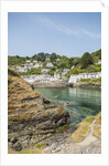 Polperro is a village with beautiful ancient houses along a canal by Anonymous